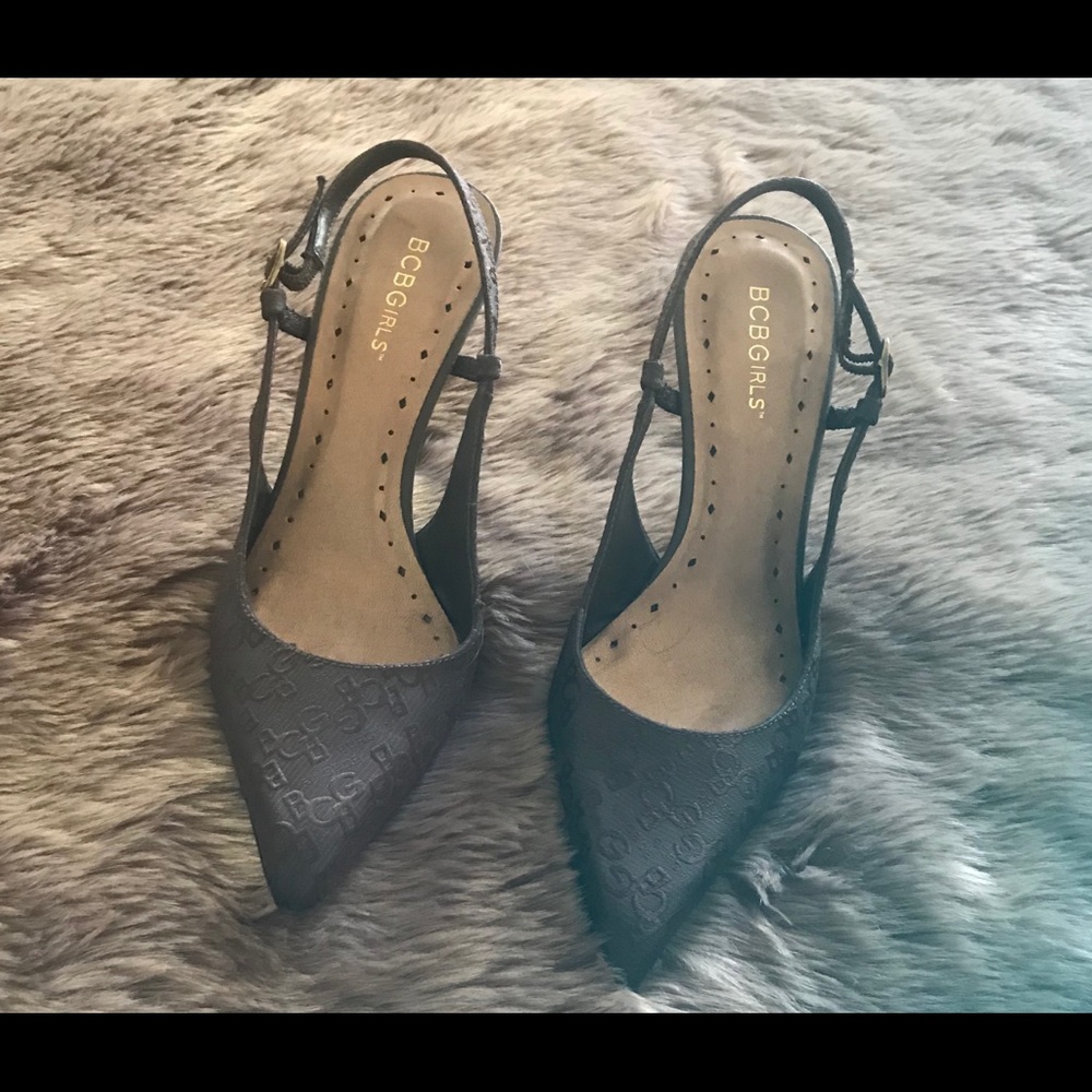 BCBGirls Signature Logo Slingback  Heels